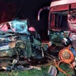 Condutor de Fiesta anda na contramão e morre ao colidir de frente com ônibus, em MS