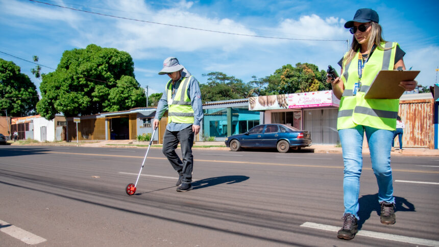 TCE-MS fiscaliza a qualidade de obras de pavimentação em Campo Grande