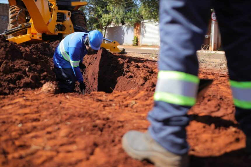 Obras do CG Saneada chega a 145 km de rede de esgoto implantados em Campo Grande