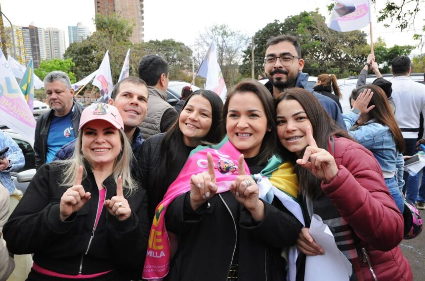 Em campanha, Adriane afirma que tirou Campo Grande do vermelho em relação aos empregos