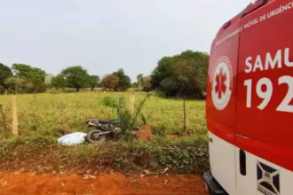 Motociclista morre ao colidir contra poste na MS-345, em Aquidauana